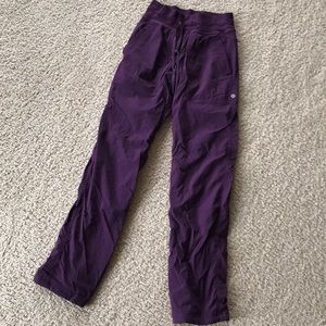 Size 2 LINED Lululemon dan studio pants in PURPLE